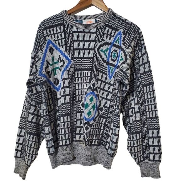 Vintage Voyager Sweater Size L Science Trekkie Hipster Mens - Picture 2 of 11